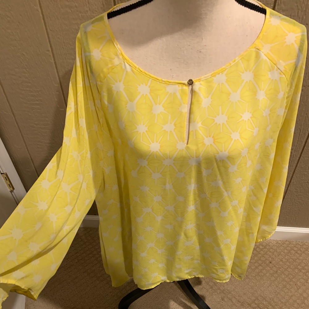 Chaus sheer blouse xl